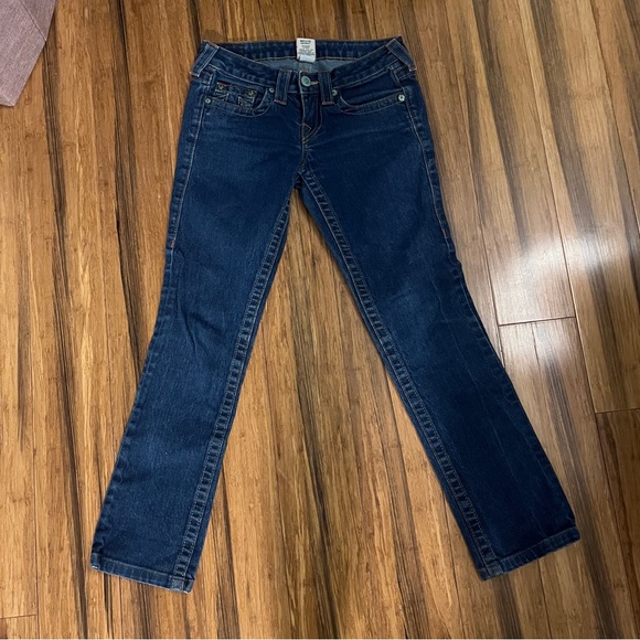 True Religion Johnny Dark Wash sz 25 - Picture 2 of 9